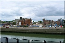 TM1643 : Flint Wharf and Albion Quay, Ipswich by Simon Mortimer