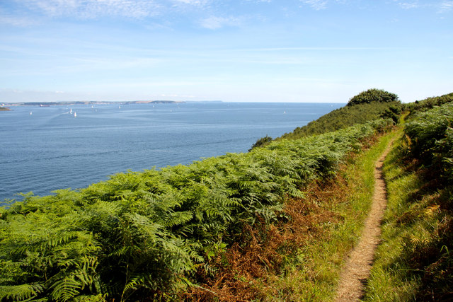 The Coastal Part leading to Dennis Head at the entrance to the Helford River