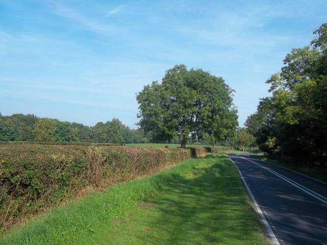 The B5035 Road near Offcote Cottage Farm
