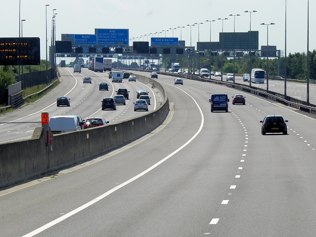 M6 Toll Road and M42 Southbound near Curdworth