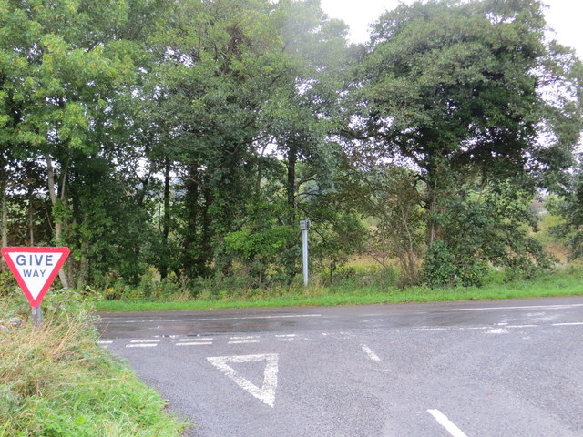 Lane junction with B793 road