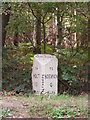 Milestone on the B1149 Holt Road