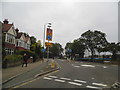 Mini roundabout on Burntwood Lane