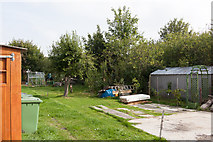 SU4519 : Garden between railway line and The Crescent by Peter Facey