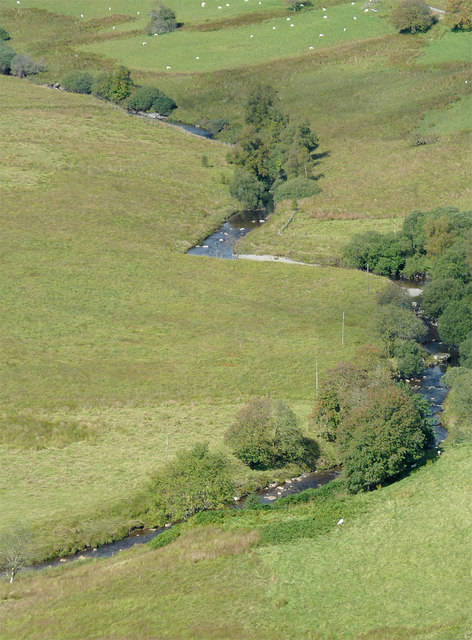 The Afon Tywi from Coed Nantyrhwch, Powys