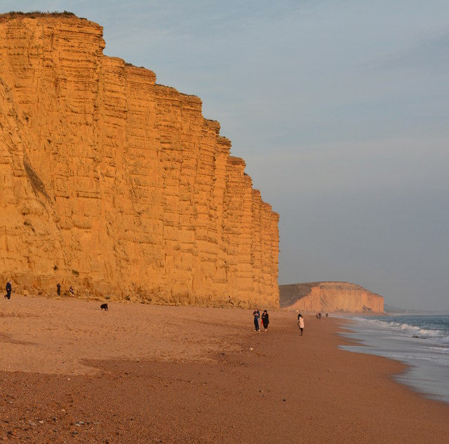 East Cliff approaching sunset, West Bay, Dorset