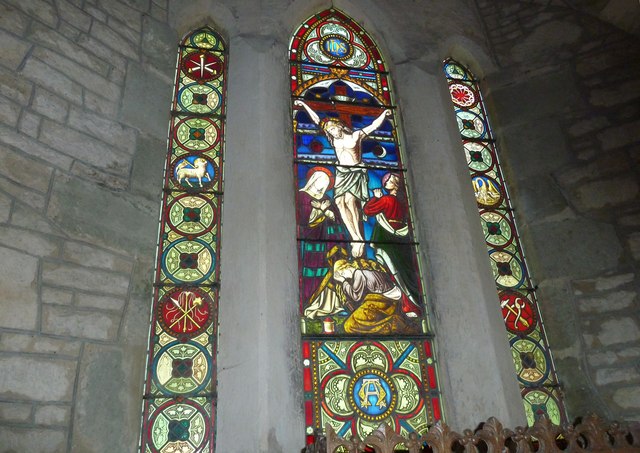 St Nicholas, Manston: stained glass window (B)