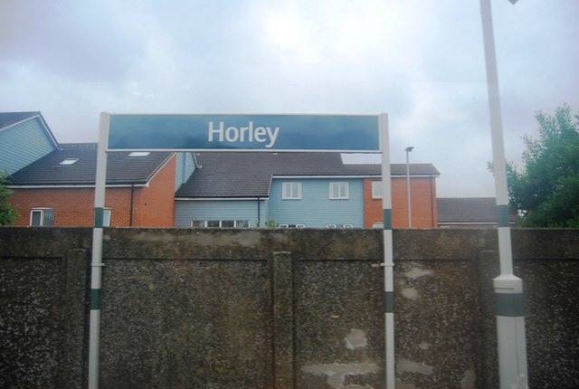 Sign, Horley Station