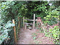 Stile near Wepham Green