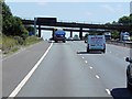 SP5179 : M6 Southbound, Junction 1 by David Dixon