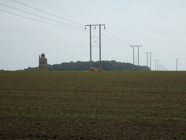 Farmland and power lines