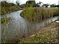 River Kenwater flows into the Lugg in Leominster