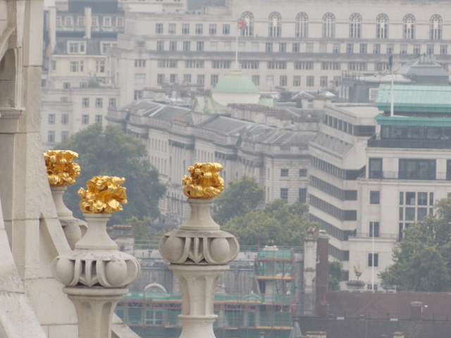 City of London: some golden cathedral stonework
