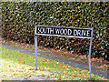 South Wood Drive sign