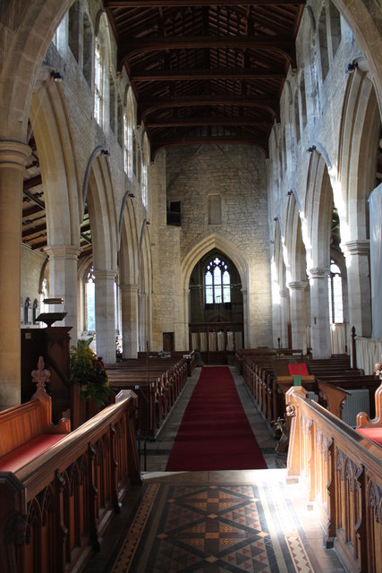 Interior, St Chad's church, Welbourn