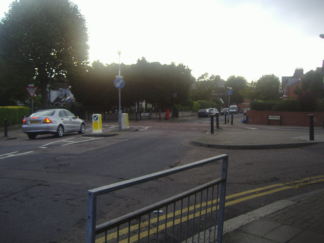 Chatsworth Road at the junction of Lydford Road
