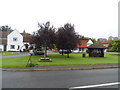 Green and village sign, Ewhurst