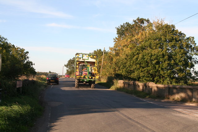 Cabbage picker crossing Leak Gride Bridge