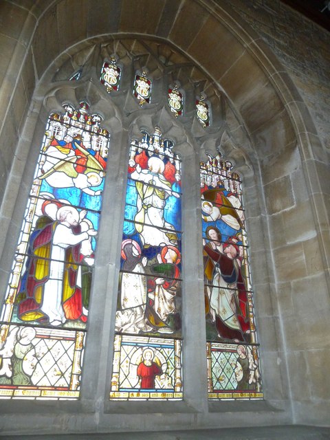 St Giles, Chideock: stained glass window (B)