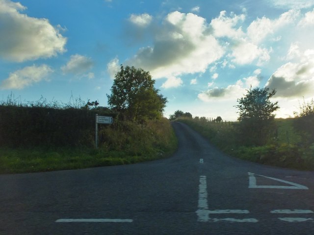 Minor road to Plashetts, Great Bavington and Carrycoats