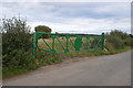 SJ9311 : Disused gate of level crossing by John M