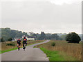 TQ3057 : Cyclists on Farthing Downs by Stephen Craven