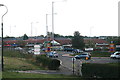 Roundabout and shopping centre on the A164 at Willerby