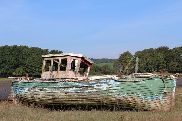 Derelict Boat by River Dee, Kirkcudbright