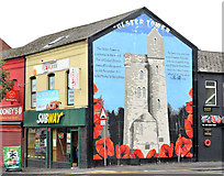 J3274 : "Ulster Tower" mural, Belfast by Albert Bridge