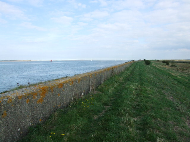 Sea Wall by the Swale