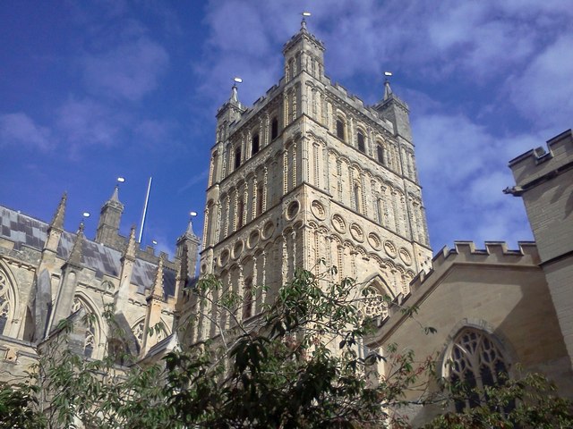 The south tower of Exeter Cathedral
