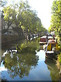 Narrow boats moored on Regent