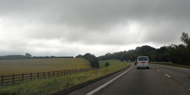The A417 East of Birdlip