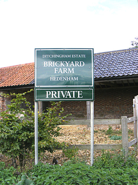 Brickyard Farm sign