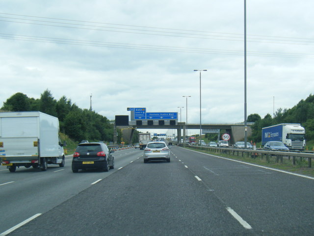 M62 westbound near Estoro Farm © Colin Pyle cc-by-sa/2.0 :: Geograph ...