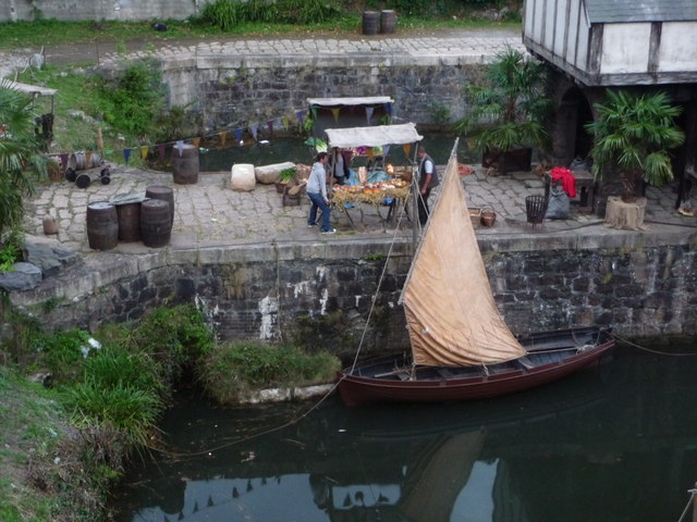Charlestown Harbour as a film set