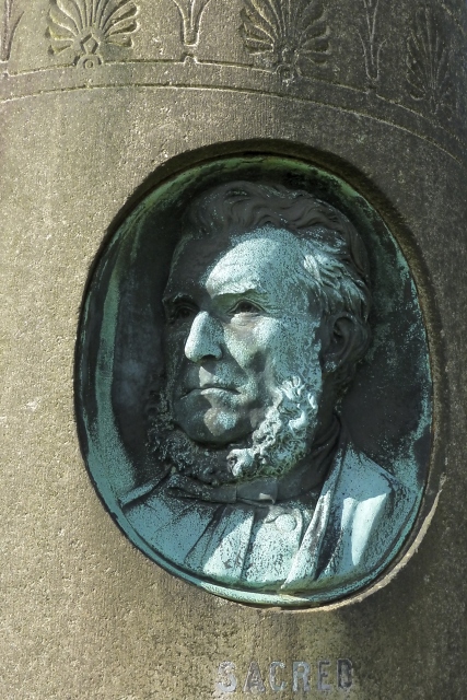 Memorial to John Stark: portrait detail