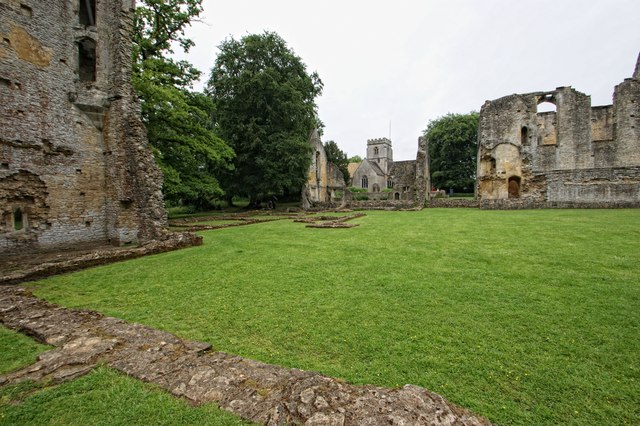 The ruins of Minster Lovell Hall and the Church, Minster Lovell