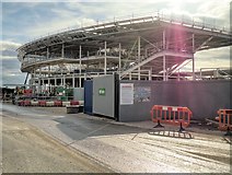 SJ8798 : Manchester City Academy Construction, Openshaw West by David Dixon