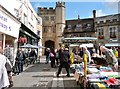 The market area of the High Street, Wells