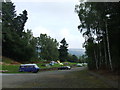 Camp site built around former trackbed of the Aberfeldy Branch of the Highland Railway