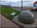 SY0080 : On Exmouth seafront, WW2 defences by David Smith