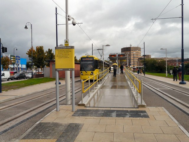 Ashton Metrolink Tram Terminus Open