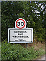 TM1041 : Copdock & Washbrook name sign by Geographer