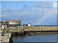 NZ8911 : Rainbow over West Pier by Pauline E