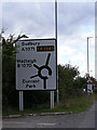 TM0343 : Roadsign on the A1071 Ipswich Road by Geographer