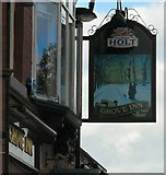 SJ8798 : Grove Inn Sign (East face) by Gerald England