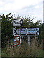 TL9840 : Roadsigns on the A1071 Hadleigh Road by Geographer