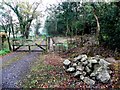 Closed gate and lane, Meencargagh