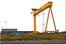 J3575 : Titanic Quarter - One of Two Gigantic H&B Cranes (Samson or Goliath) by Joseph Mischyshyn